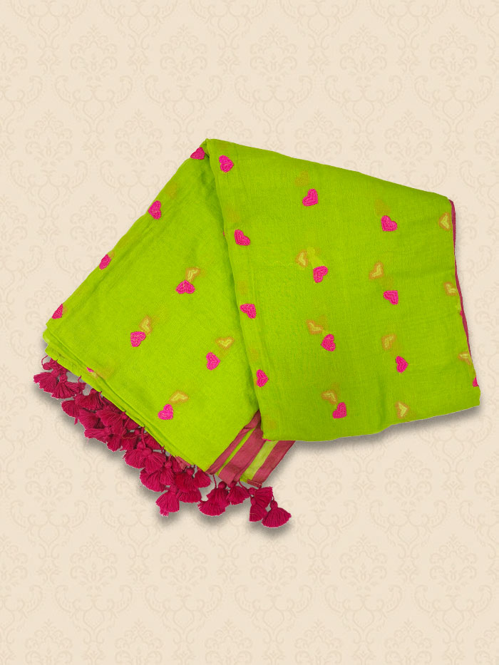 MME Parrot Pink Sarees