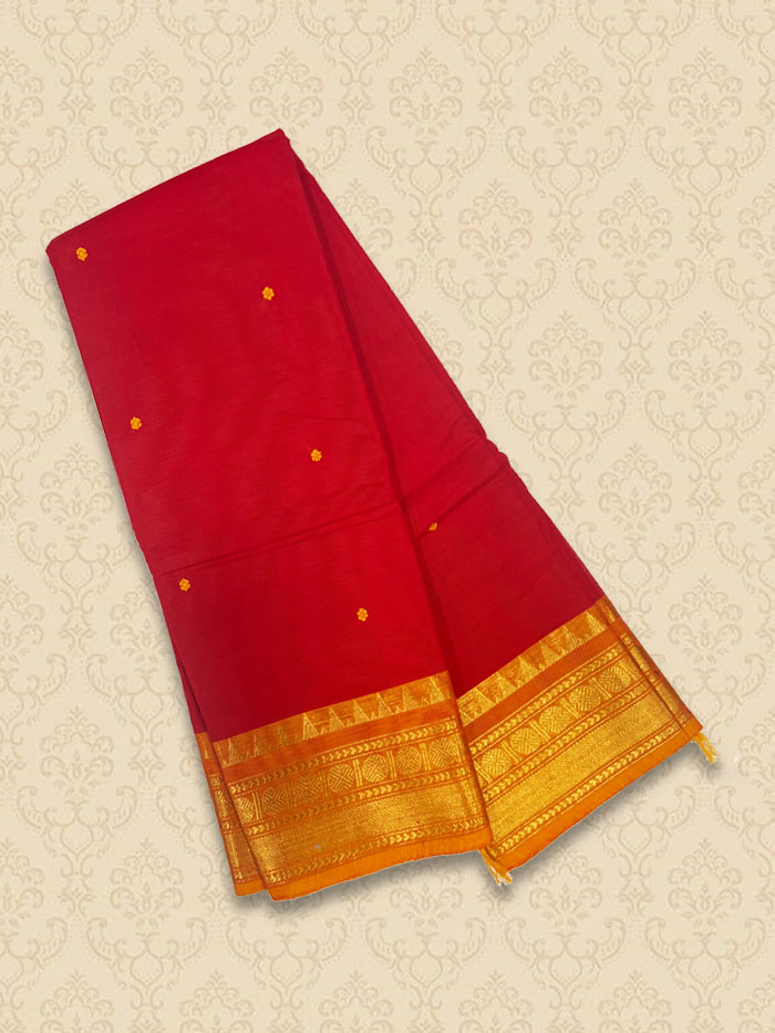 KTT Blood Red Sarees