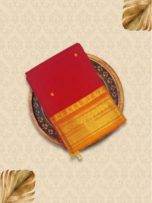 KTT Blood Red Sarees