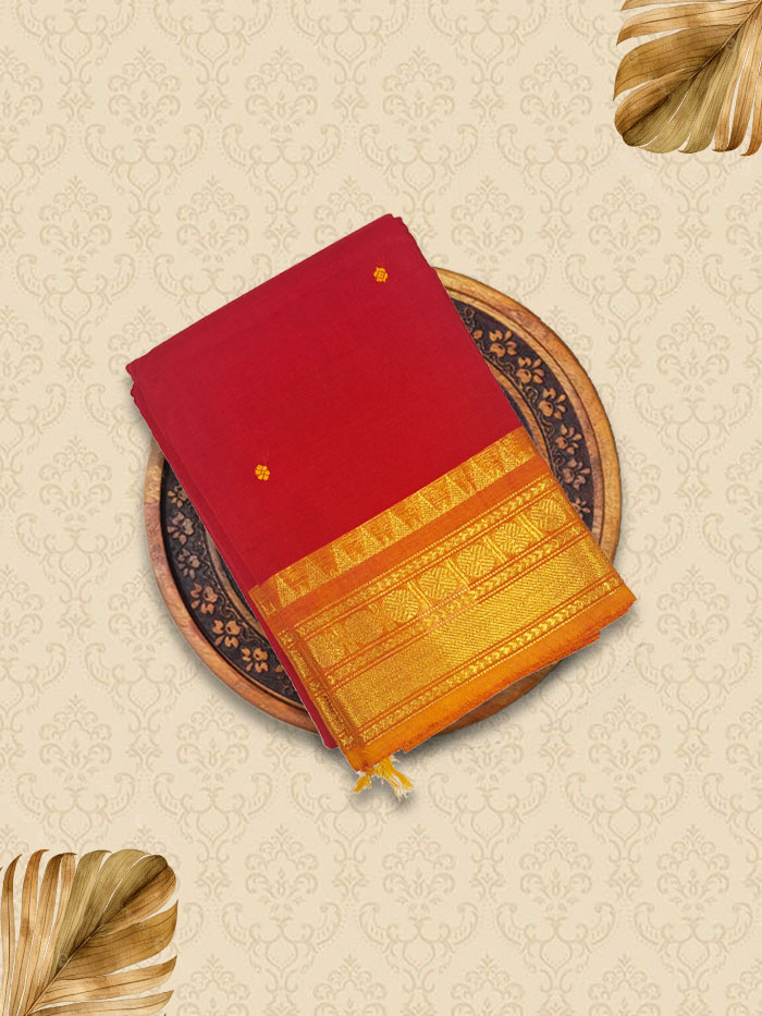 KTT Blood Red Sarees