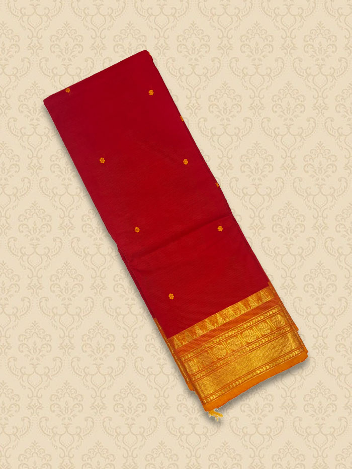 KTT Blood Red Sarees