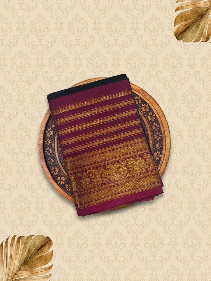 KZB Black  Pink Sarees