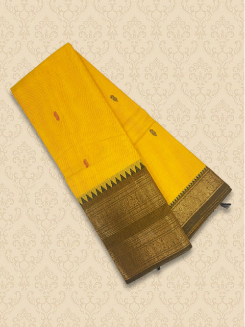 KZB Lemon Yellow Sarees