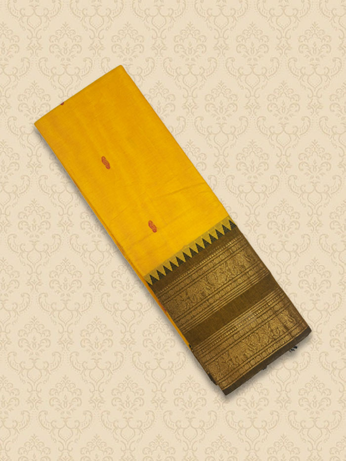 KZB Lemon Yellow Sarees