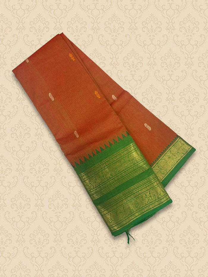 KZB Tree Brown Sarees