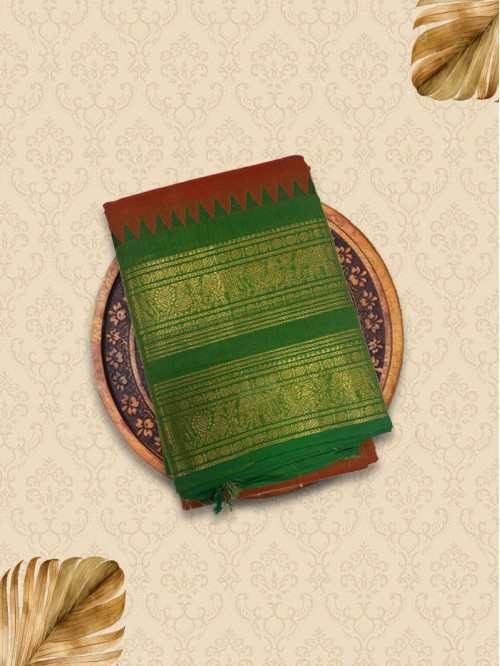 KZB Tree Brown Sarees