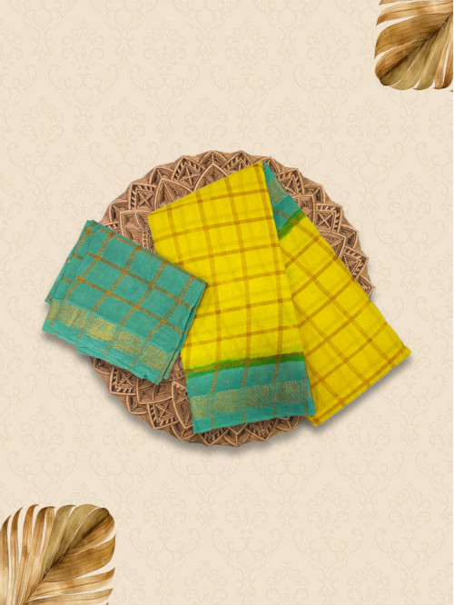 SPK Lemon Yellow Sarees
