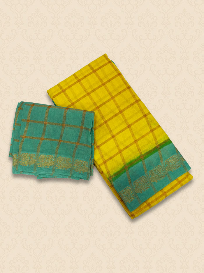 SPK Lemon Yellow Sarees