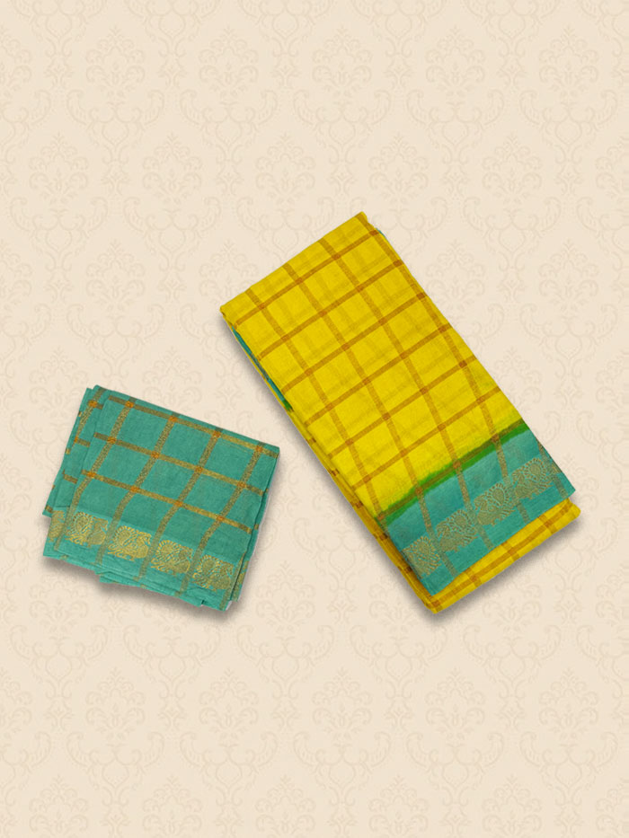 SPK Lemon Yellow Sarees