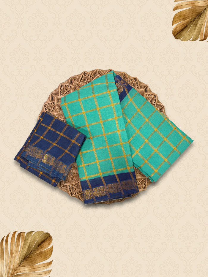 SPK Teal Blue Sarees