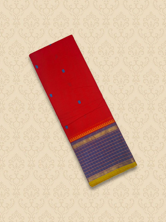 KTB Fresh Red Lilac Sarees