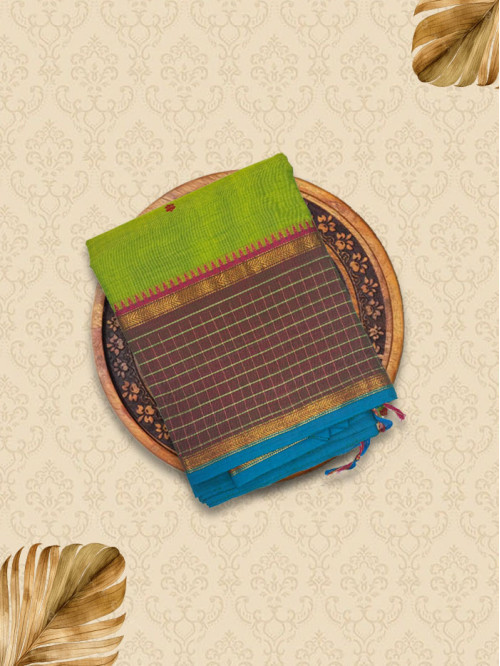 KTB Green Lilac Sarees