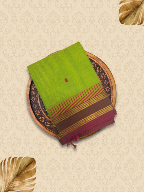 KTB Parrot Green Sarees